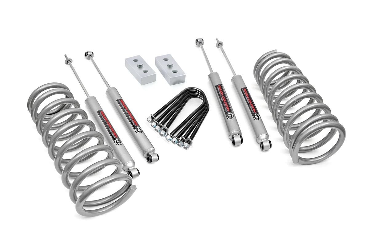 Ram 2500 Suspension Lift Kit - Rough Country - 3 Inch Lift Kit + N3 Shock Absorbers - '10-'13